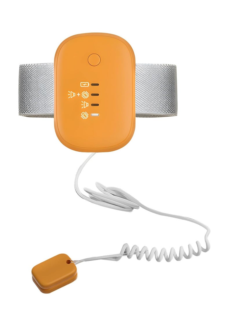 إنذار التبول في الفراش للبنين والبنات والأطفال ، شاشات استشعار التبول اللاإرادي الليلي ، USB قابلة لإعادة الشحن ، 3 أوضاع عمل ، صوت عال واهتزاز قوي ، تدريب قعادة للأطفال (مغناطيسي) - Image 1